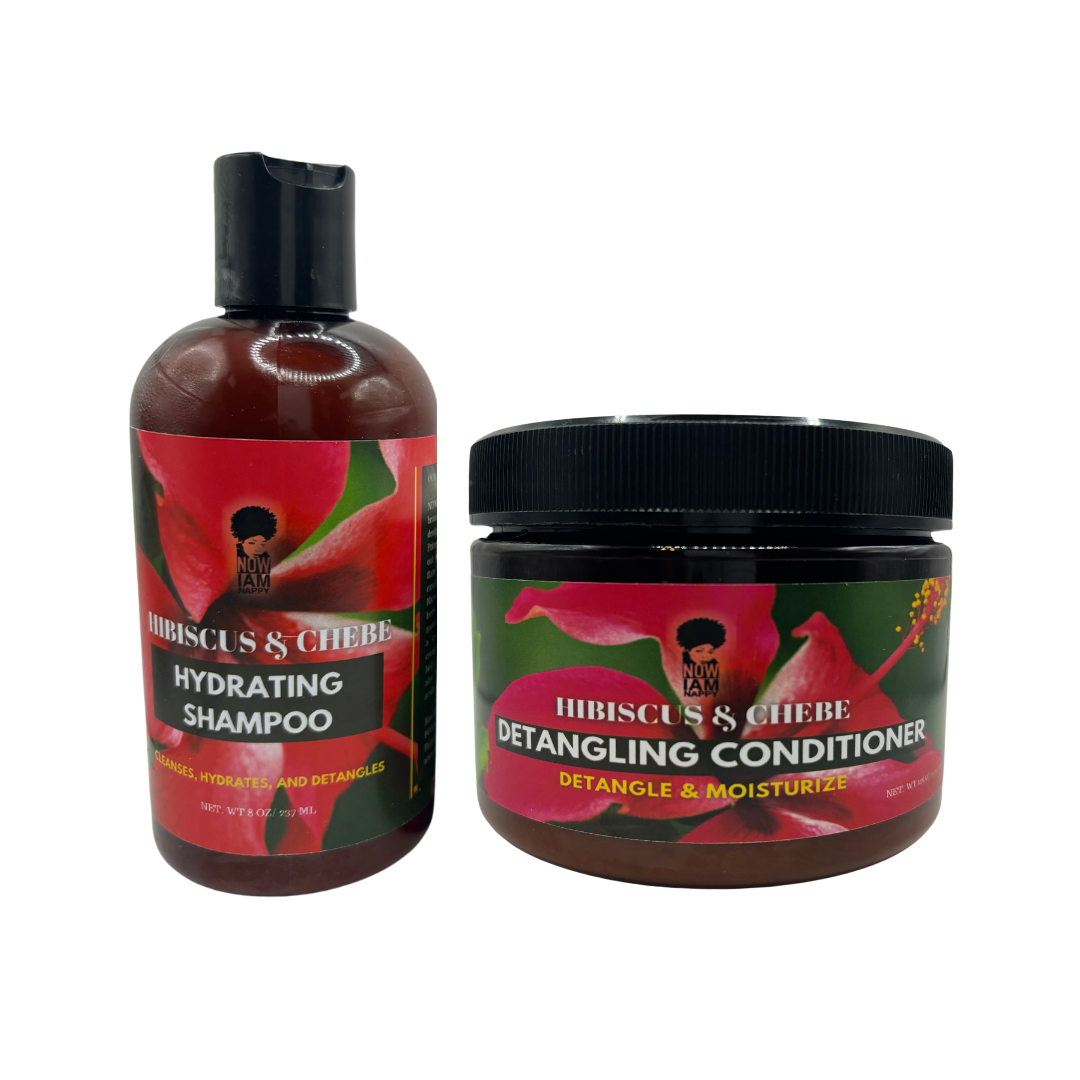 Hibiscus and Chebe Hydrating Shampoo and Conditioner Kit